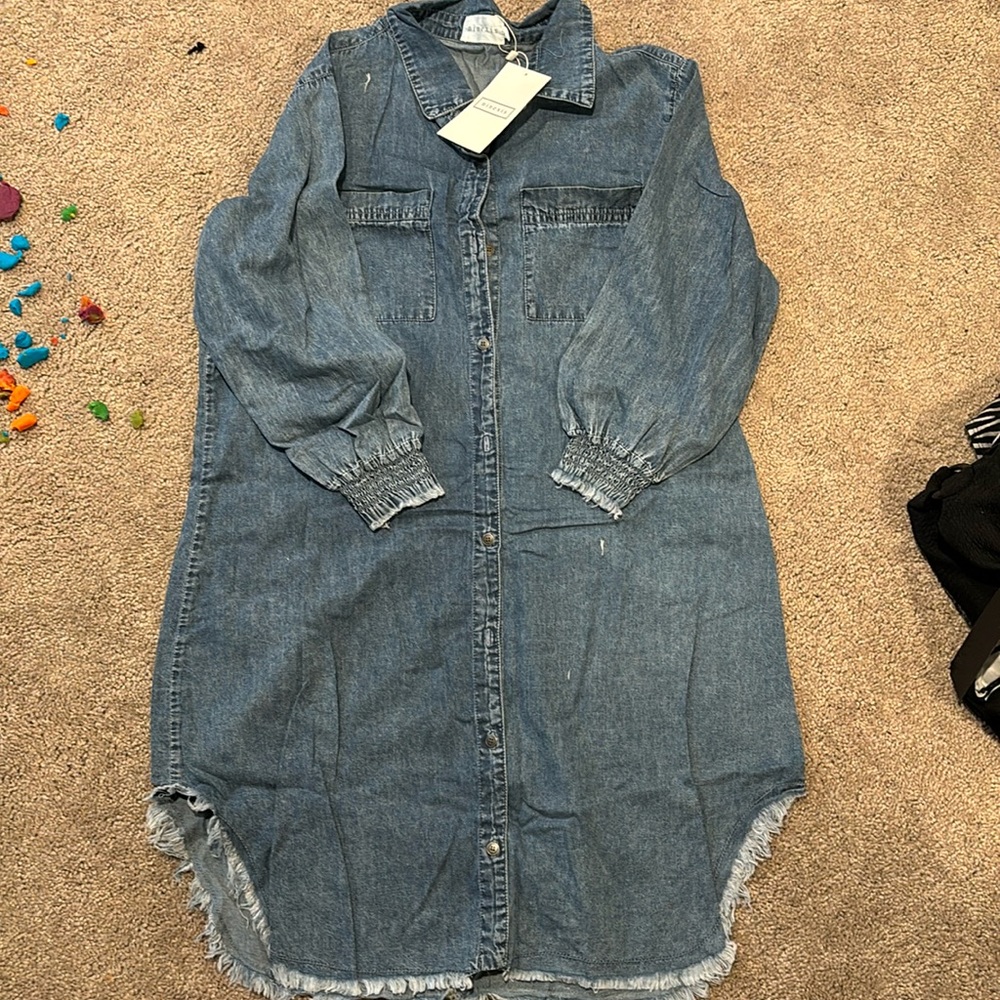 Button down dress or jacket. NWT.